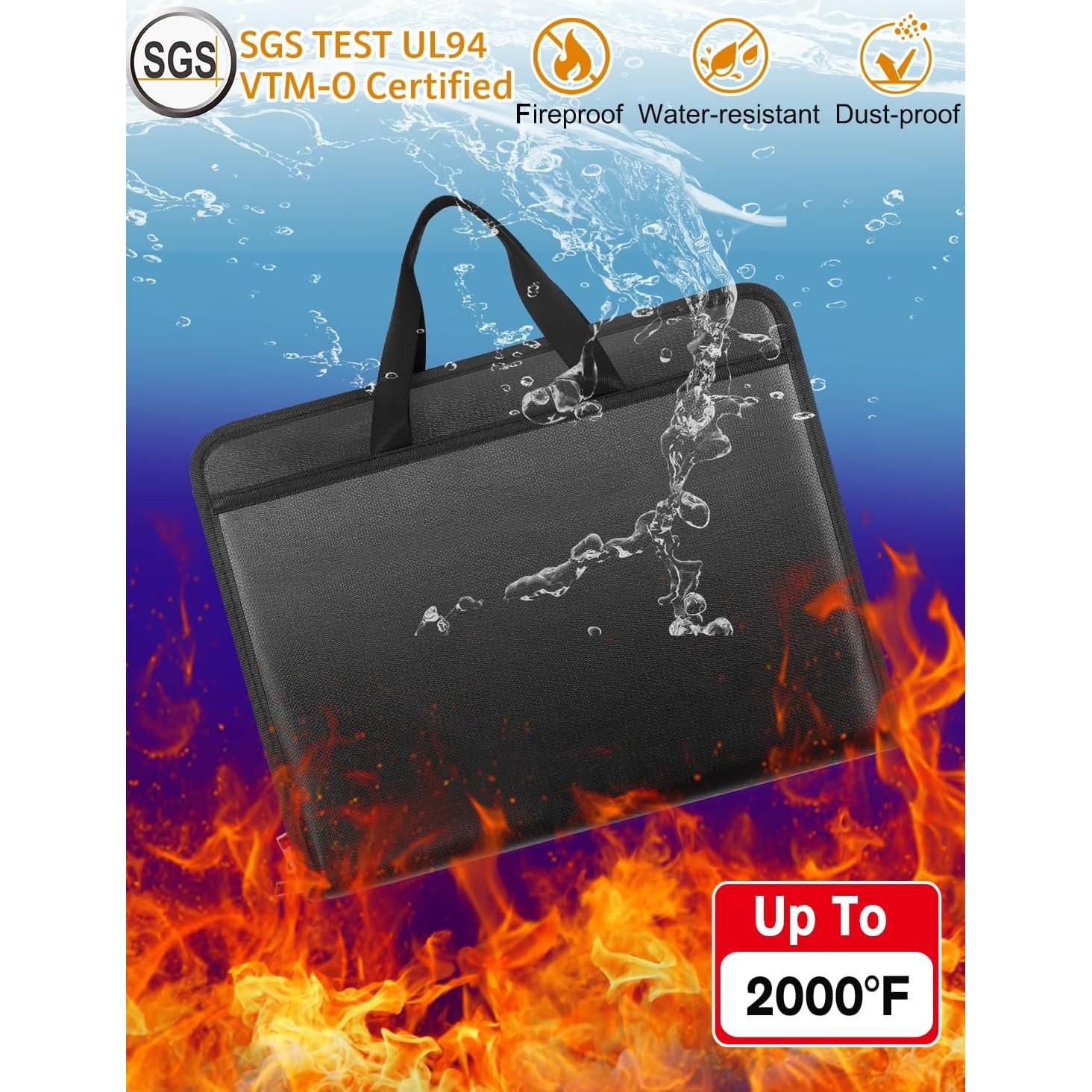 Organizador de Documentos Acordeón Resistente al Fuego onvvippiv