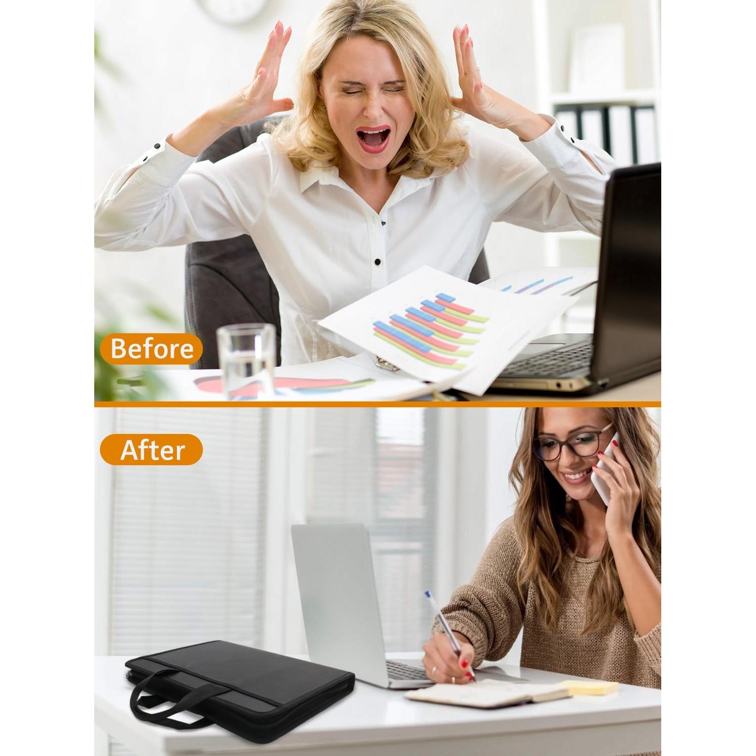 Organizador de Documentos Acordeón Resistente al Fuego onvvippiv