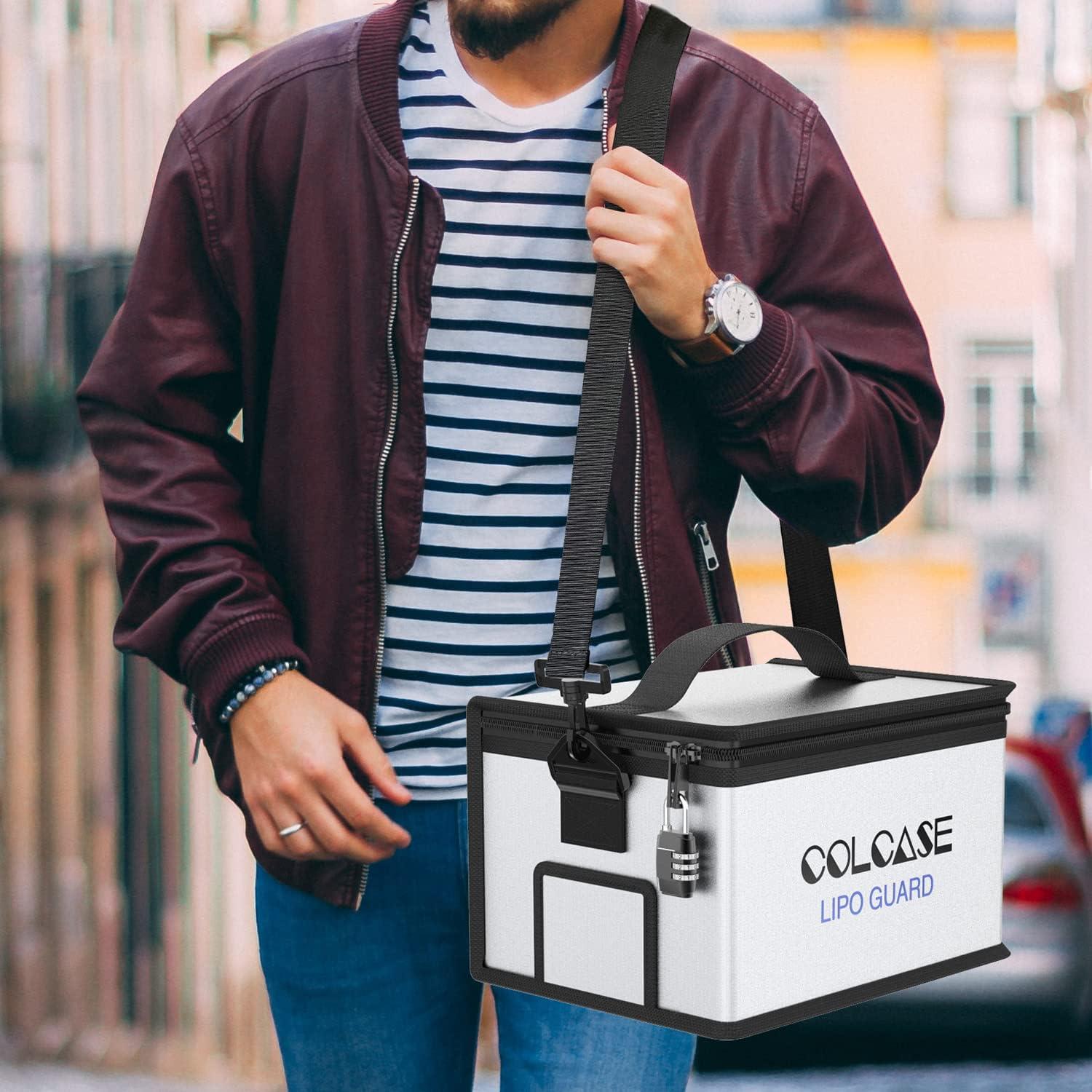 Bolsa Lipo Segura Colcase - A Prueba de Fuego 27.94x20.32x16.51 cm