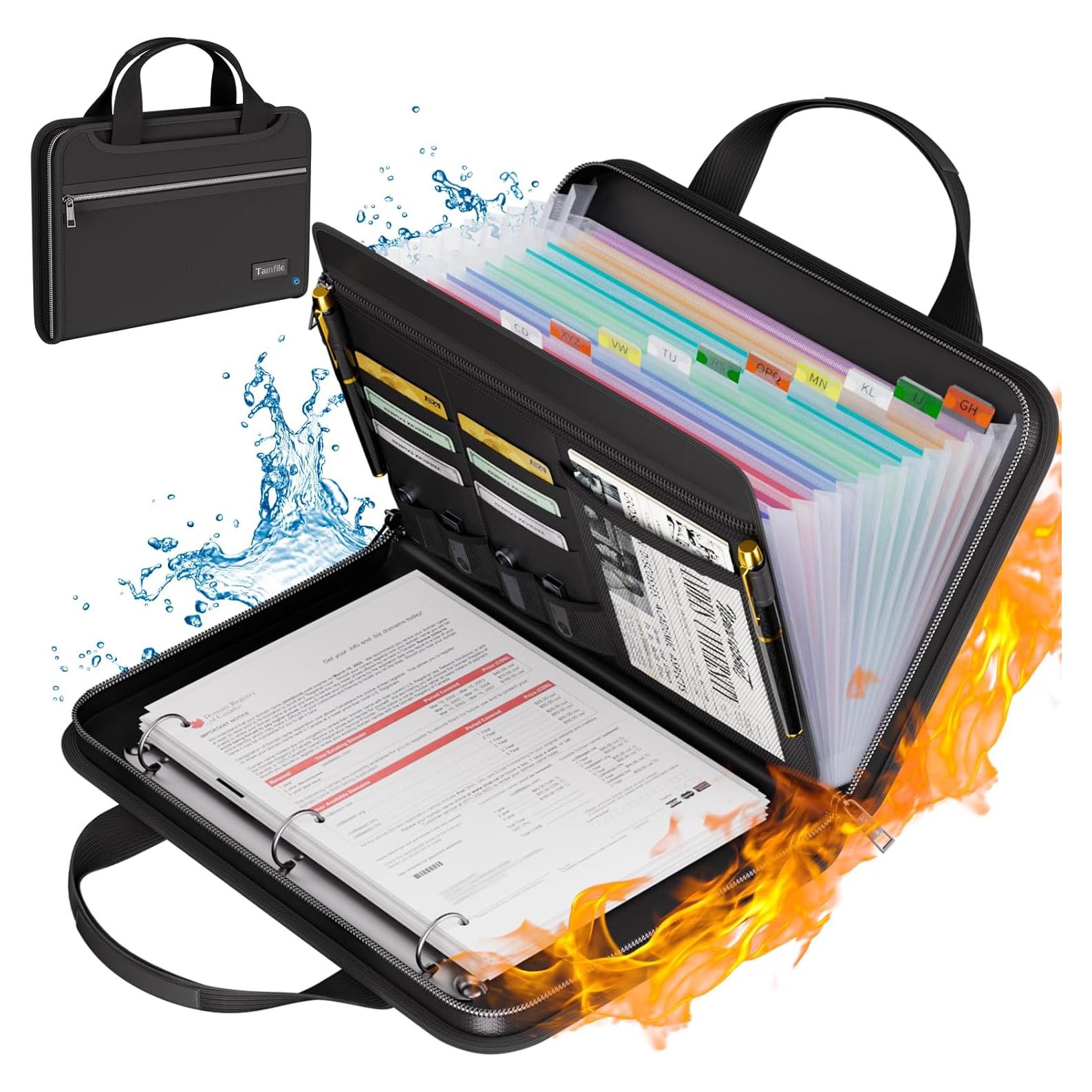 Carpeta Acordeón Ignífuga Tamfile 13 Bolsillos con Asa