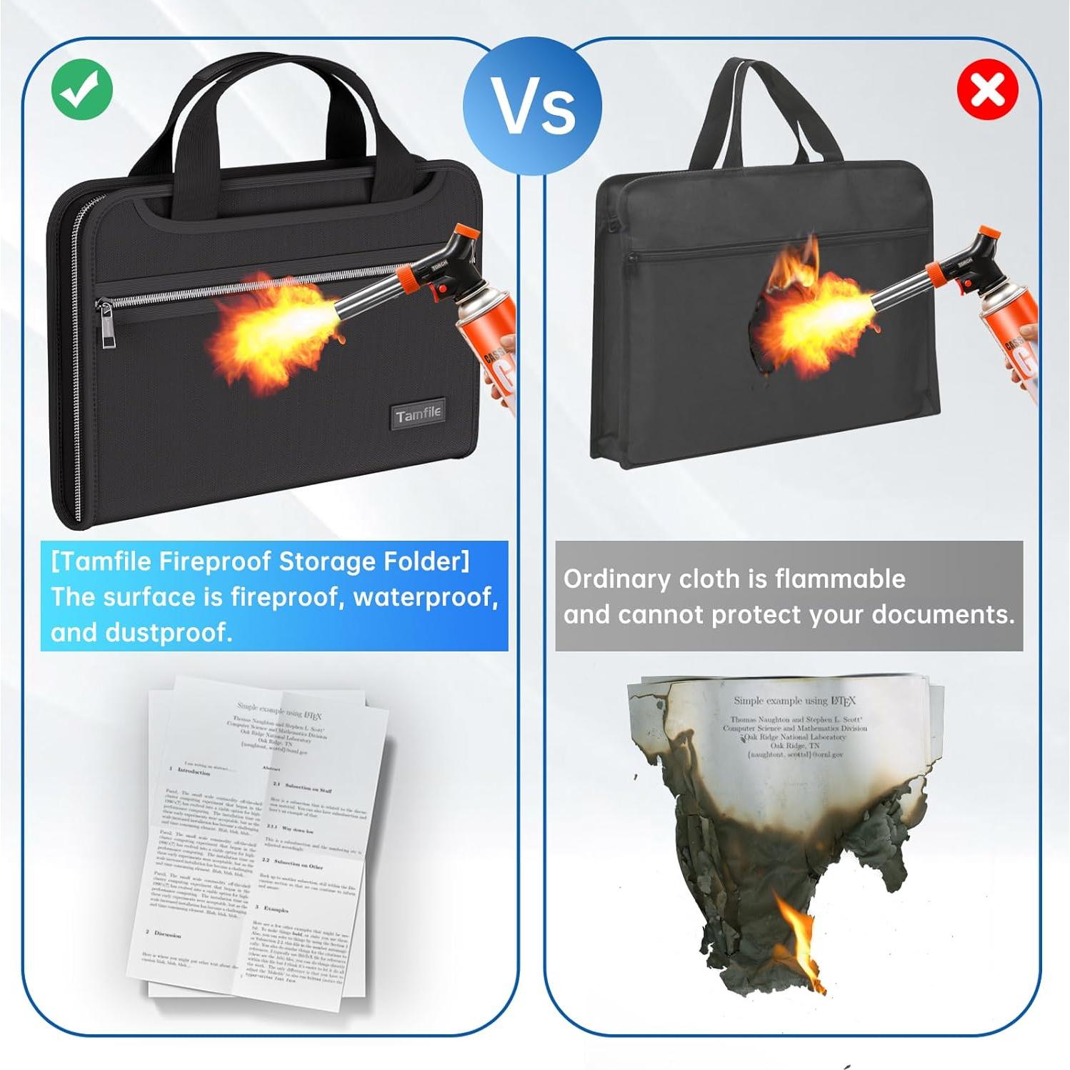 Carpeta Acordeón Ignífuga Tamfile 13 Bolsillos con Asa