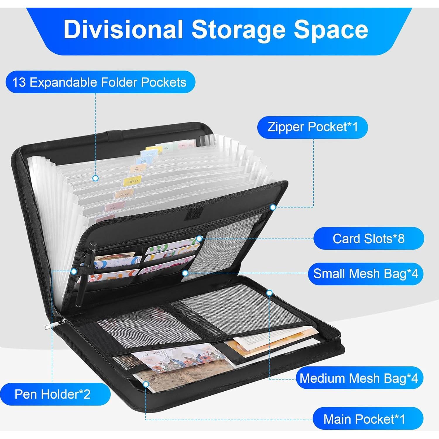 Carpeta Acordeón Ignífuga Thboxes 13 Bolsillos 36.1x26.4cm