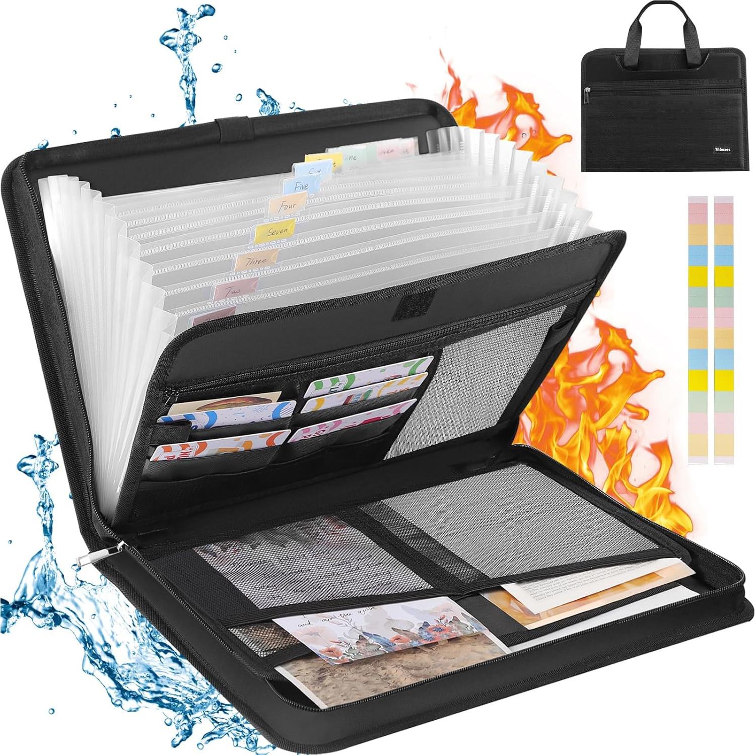 Carpeta Acordeón Ignífuga Thboxes 13 Bolsillos 36.1x26.4cm