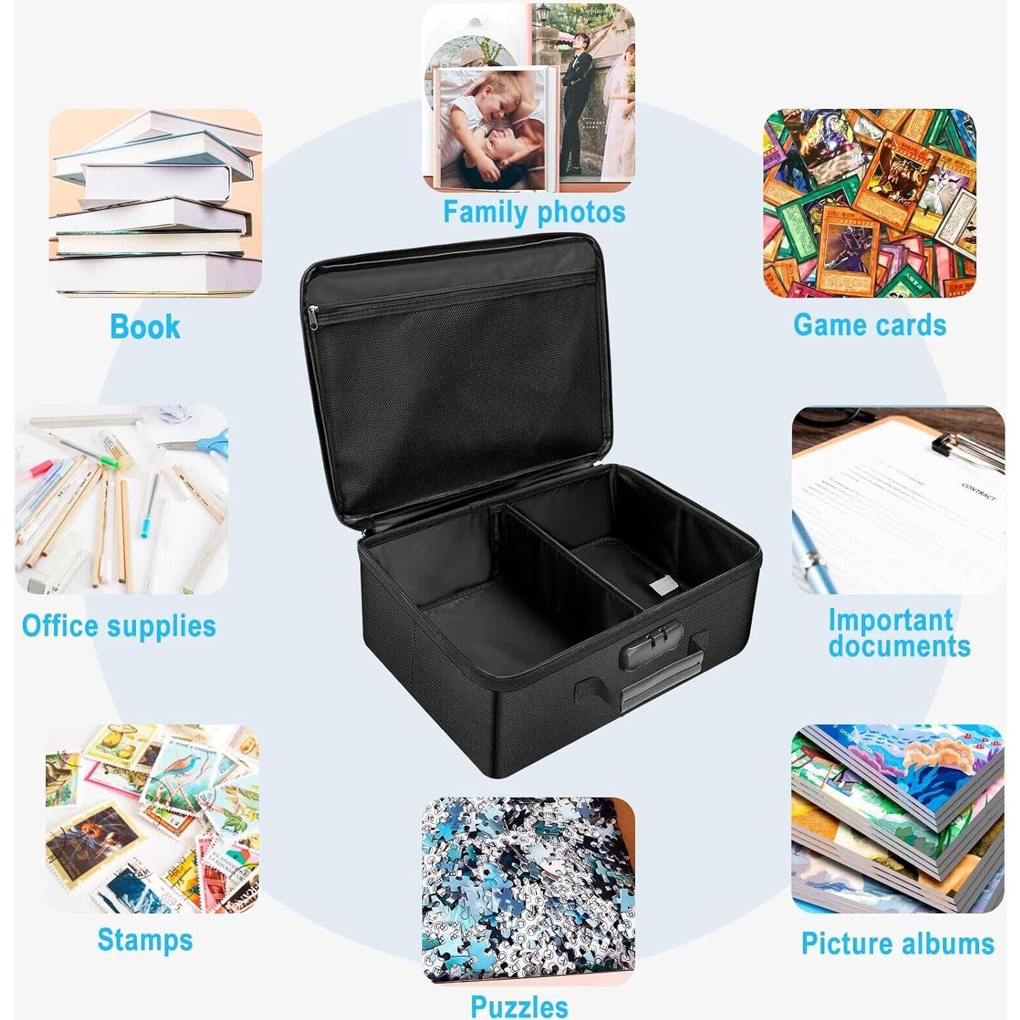 Caja de Almacenamiento de Fotos a Prueba de Fuego ENGPOW 36.4x27x15cm