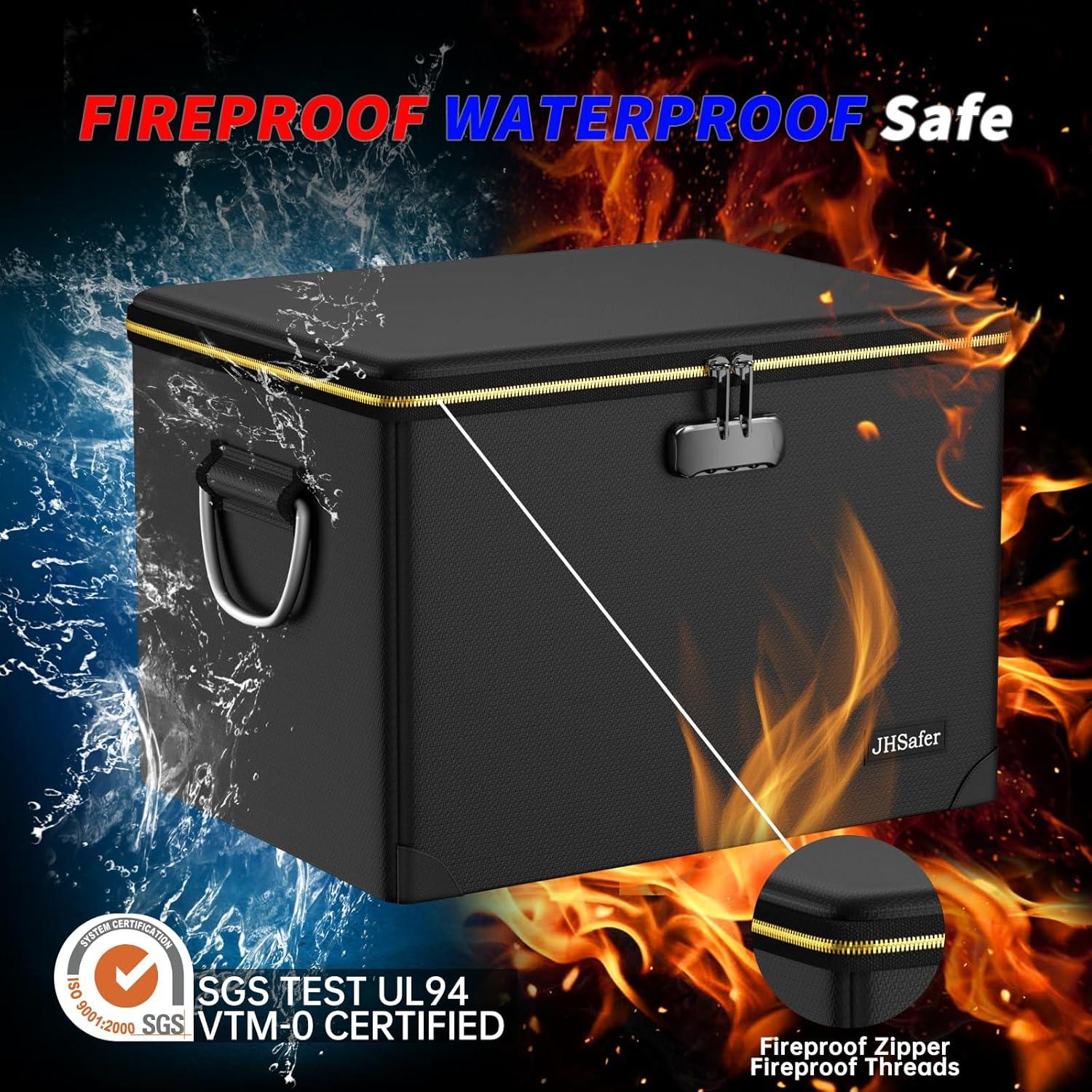 Caja de Documentos a Prueba de Fuego JHSafer 43x36x32cm