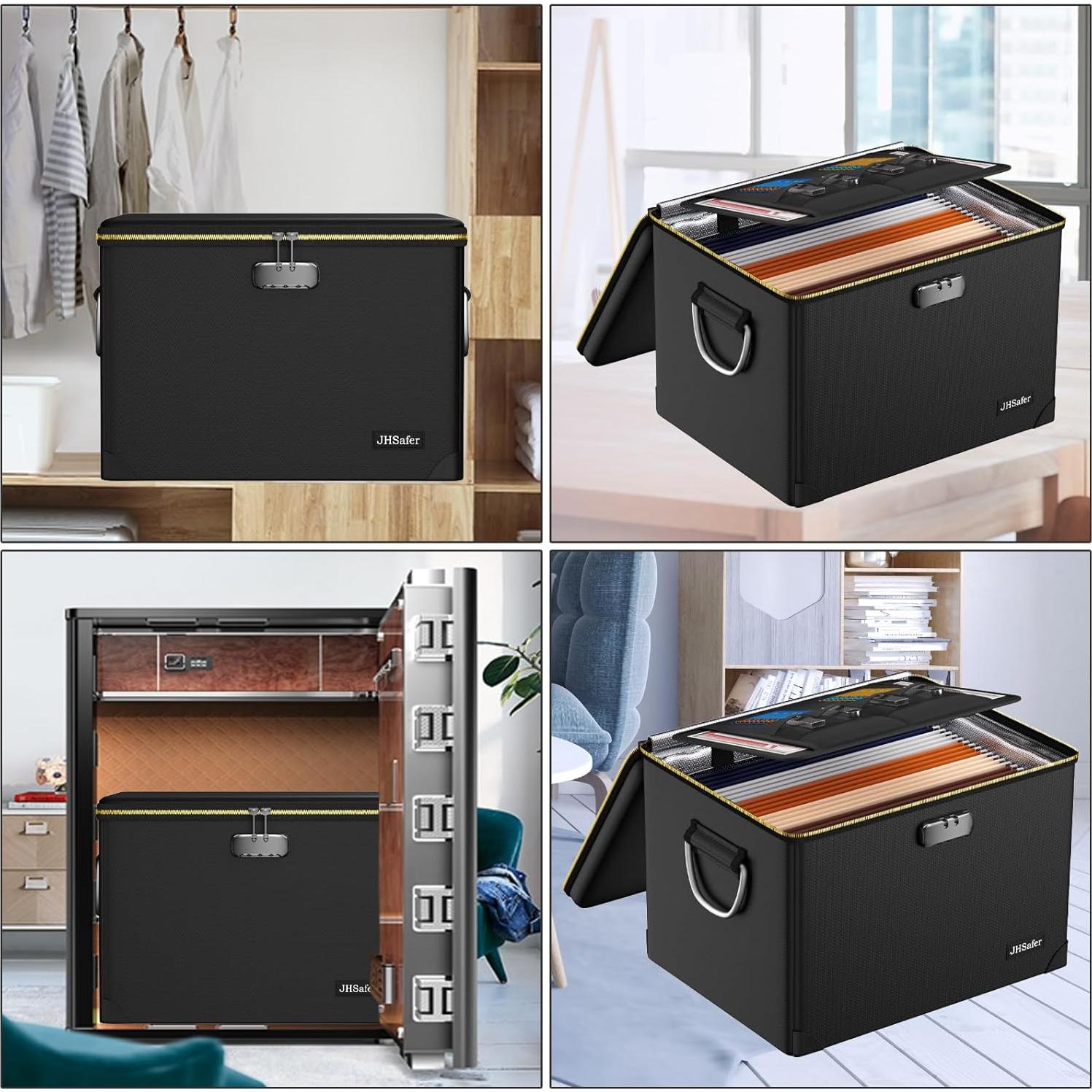 Caja de Documentos a Prueba de Fuego JHSafer 43x36x32cm