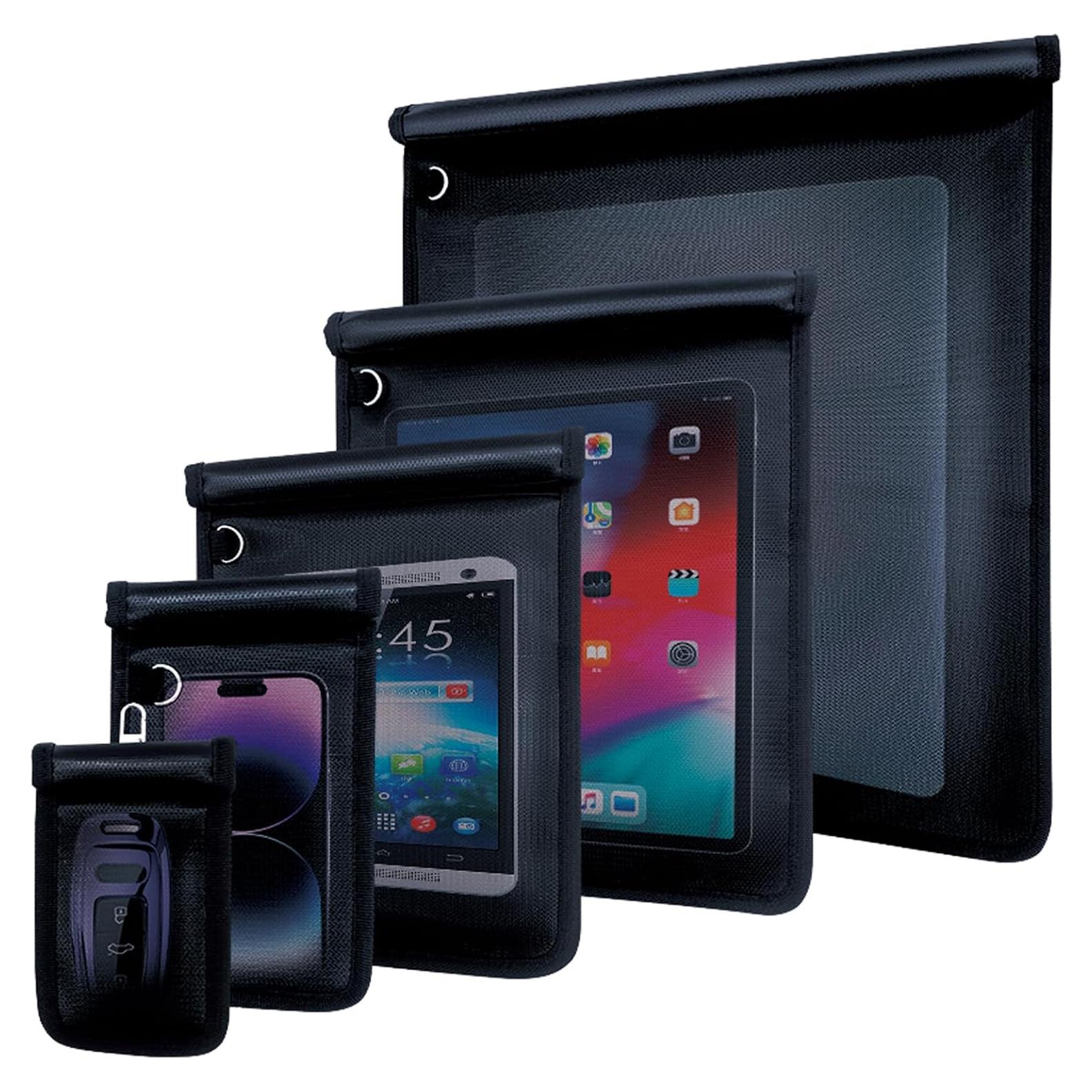 Bolsas Faraday MUBYE, Paquete de 5, Antirrobo y a Prueba de Fuego