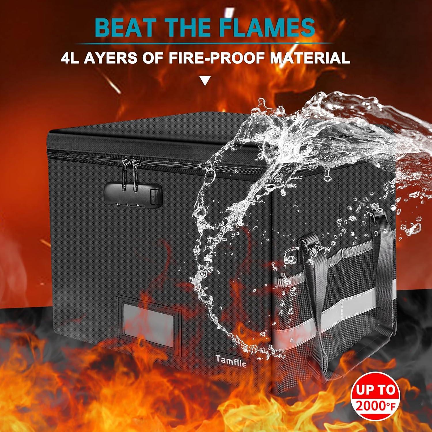 Caja de Documentos a Prueba de Fuego Tamfile 40.6x31.8x26.7cm