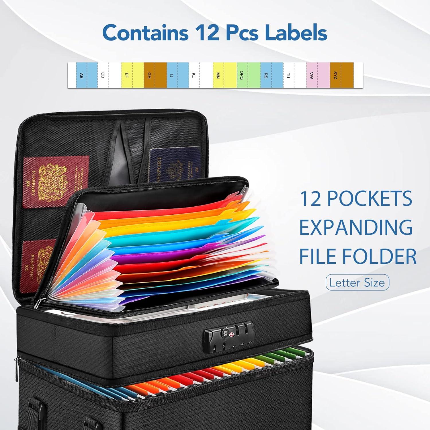 Caja de Documentos a Prueba de Fuego ELOBOON 39.37x30.99x33.02cm