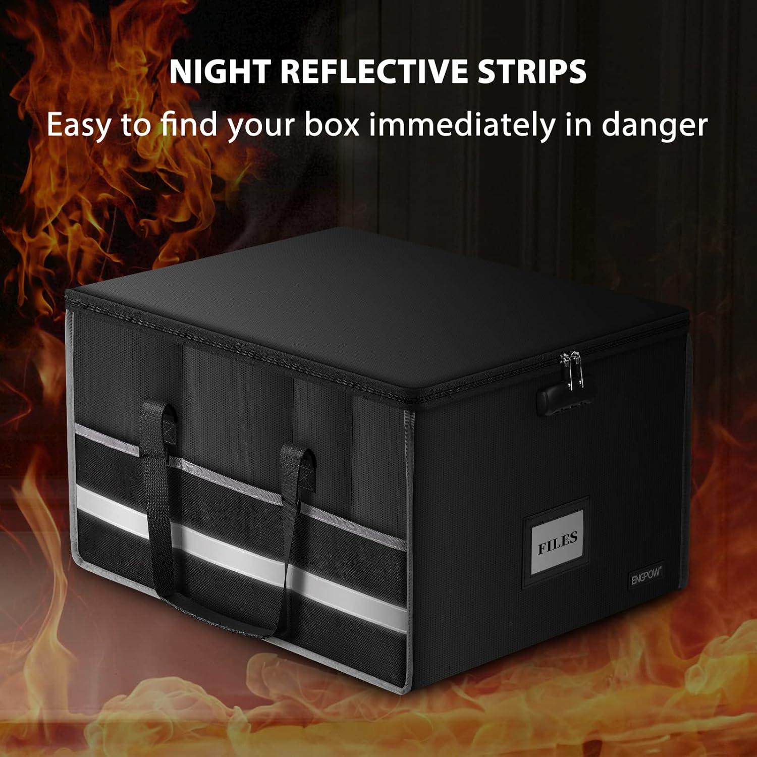 Caja de Archivos a Prueba de Fuego ENGPOW 55L con Cerradura