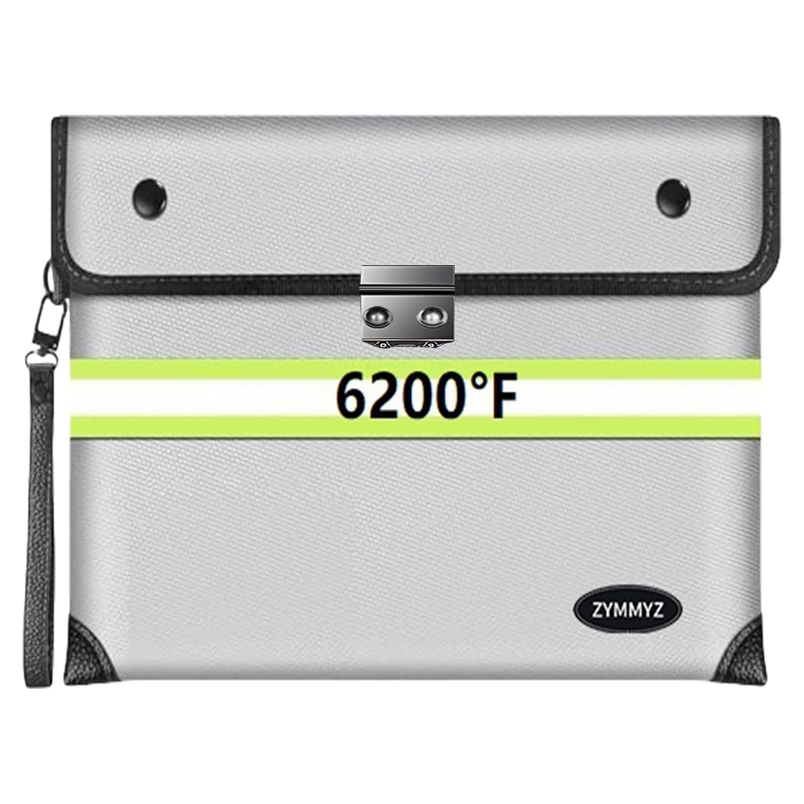 Bolsa de Documentos a Prueba de Fuego ZYMMYZ 6200°F Impermeable