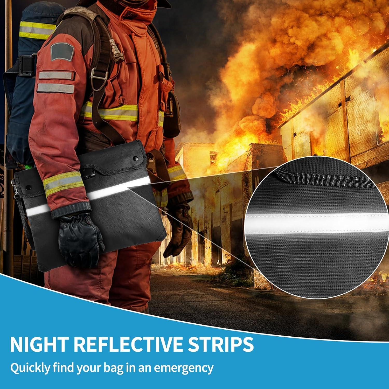 Bolsa de Dinero Resistente al Fuego HOMELYLIFE A4 6200°F