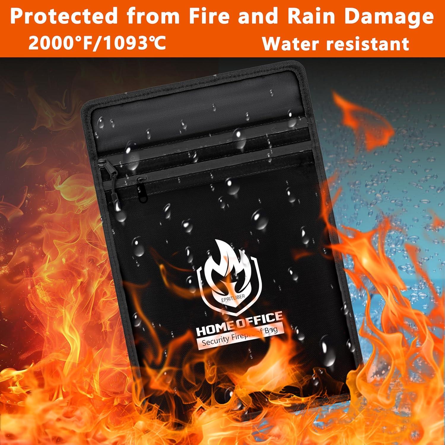 Bolsa de Documentos a Prueba de Fuego Epritliber 38x28 cm