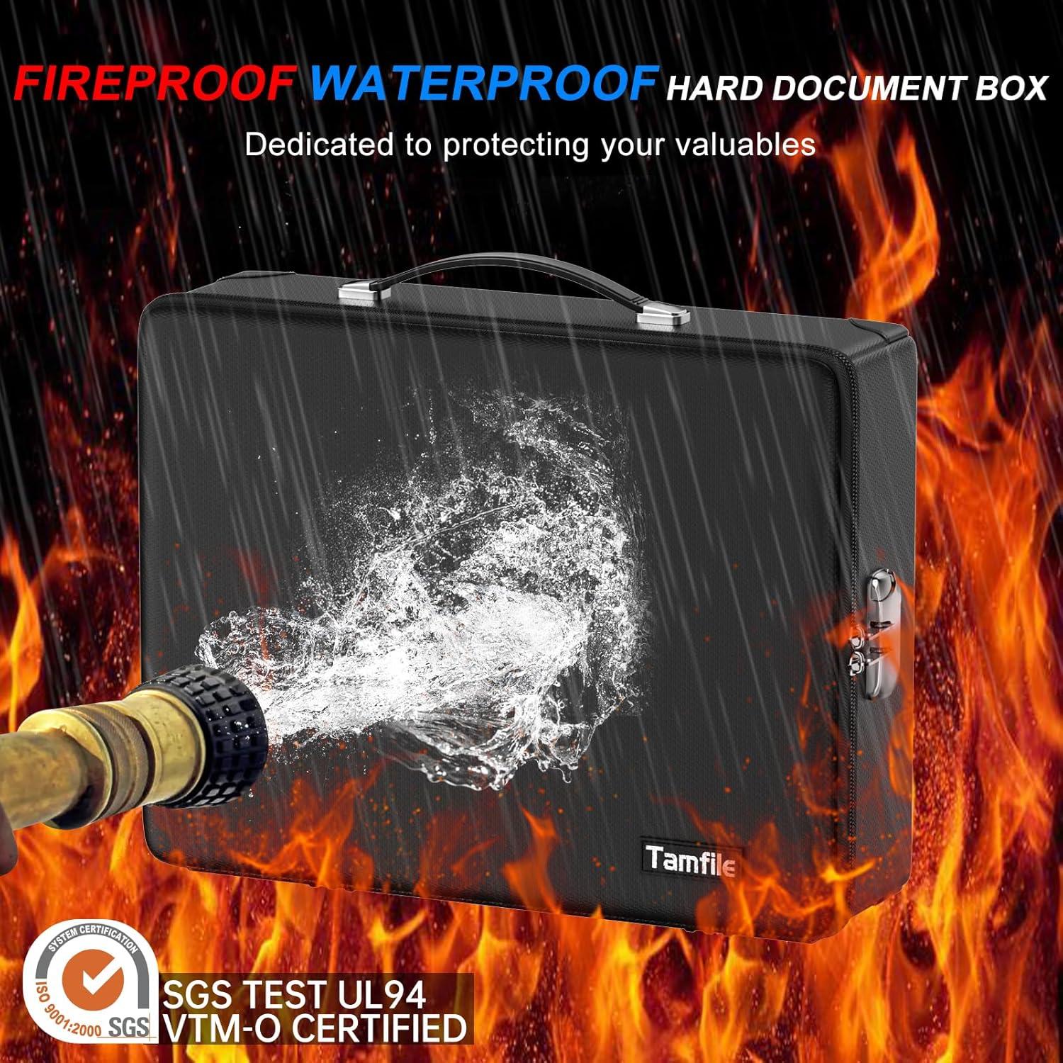 Caja de Documentos a Prueba de Fuego Tamfile 42x32cm Negra