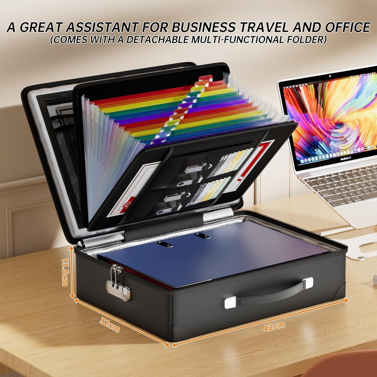 Caja de Documentos a Prueba de Fuego Tamfile 42x32cm Negra