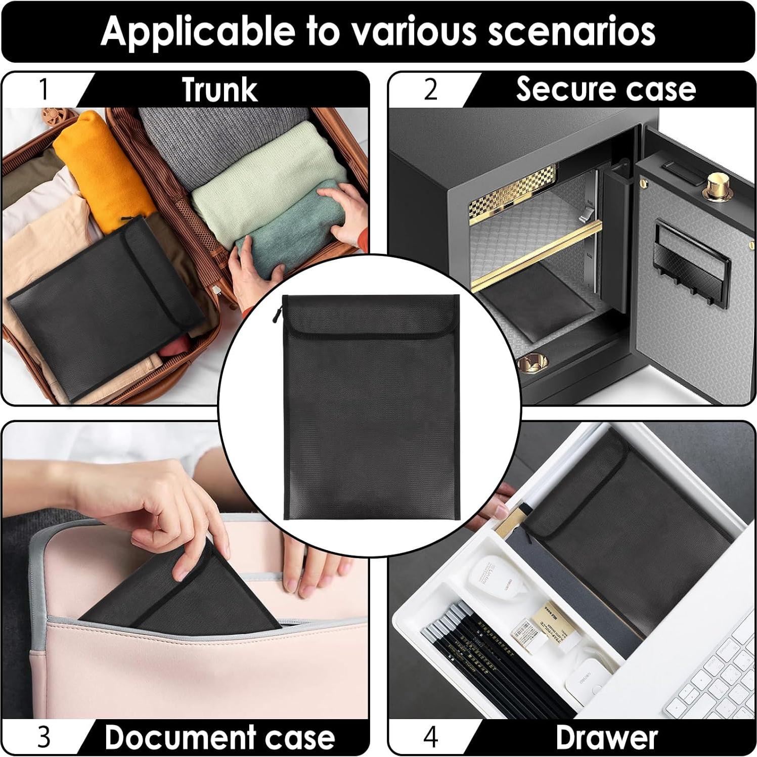 Bolsa Ignífuga TOCCOOL 37x28cm para Documentos Importantes