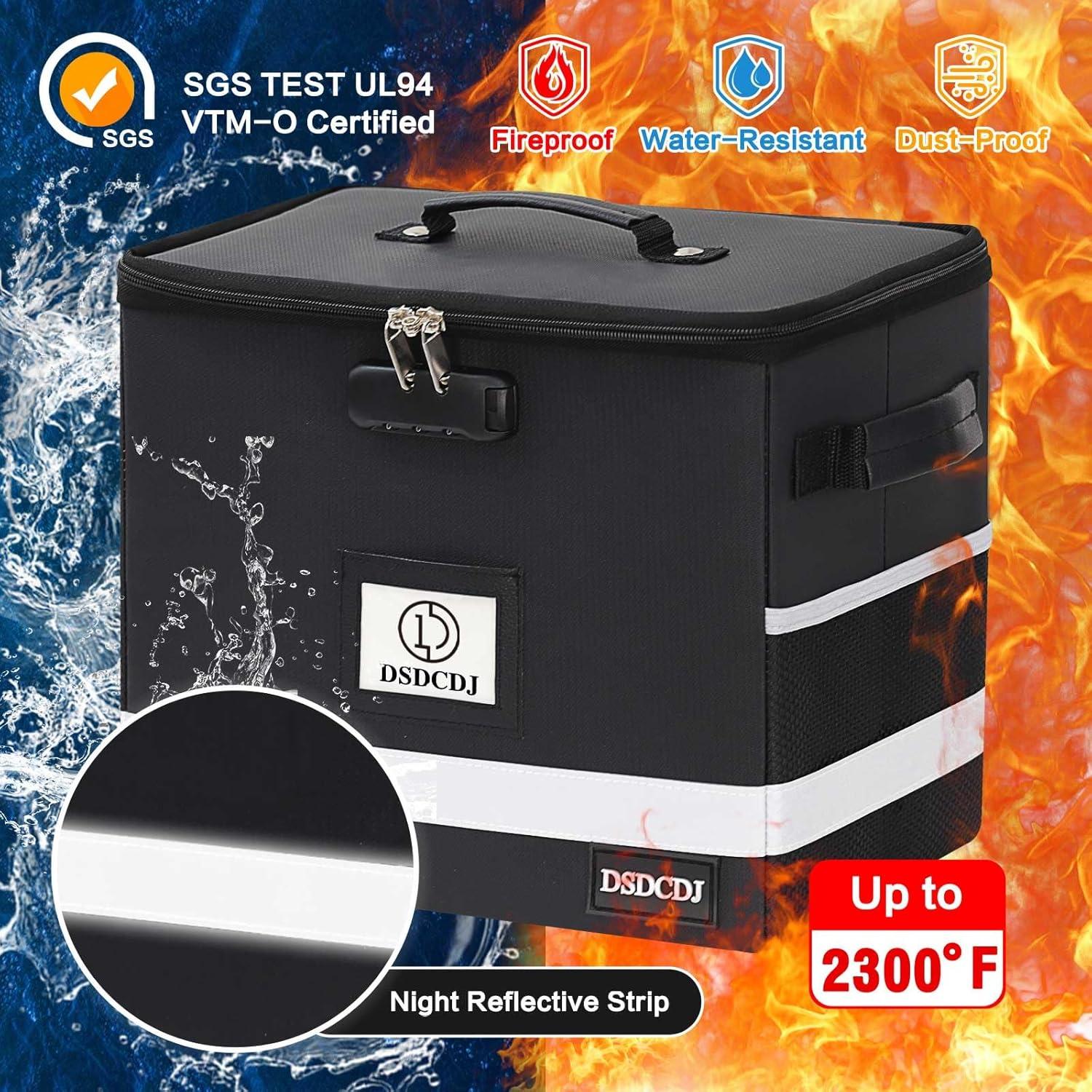 Caja de Archivos a Prueba de Fuego DSDCDJ 31.2x19.6x26.7cm