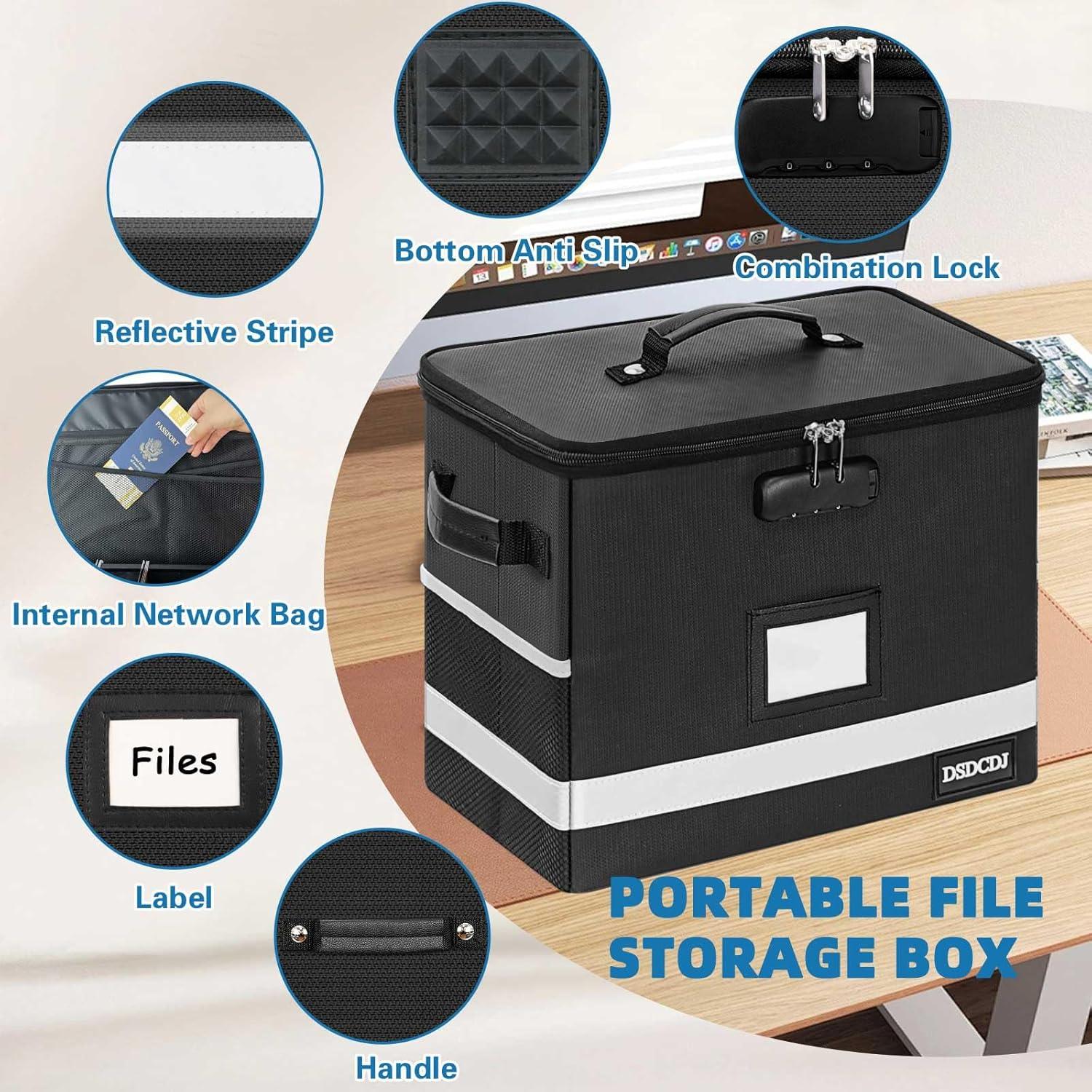 Caja de Archivos a Prueba de Fuego DSDCDJ 31.2x19.6x26.7cm