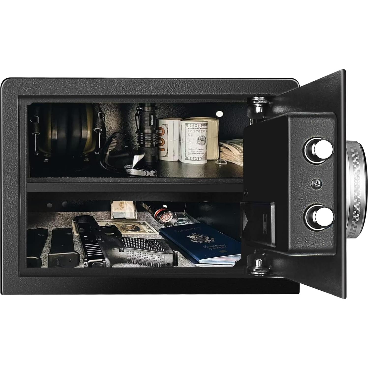 Caja Fuerte Biométrica VoleStay 0.8 Pies Cúbicos Negra