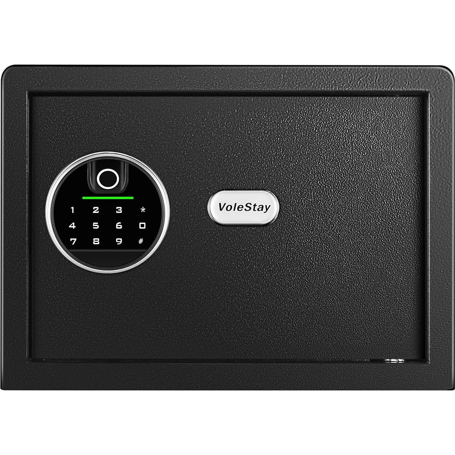 Caja Fuerte Biométrica VoleStay 0.8 Pies Cúbicos Negra