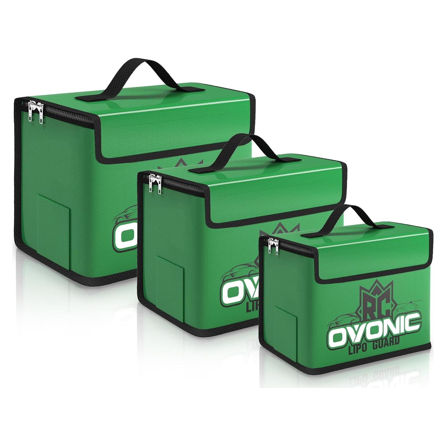 Bolsa de Seguridad LiPo OVONIC a Prueba de Fuego - 3 Tamaños