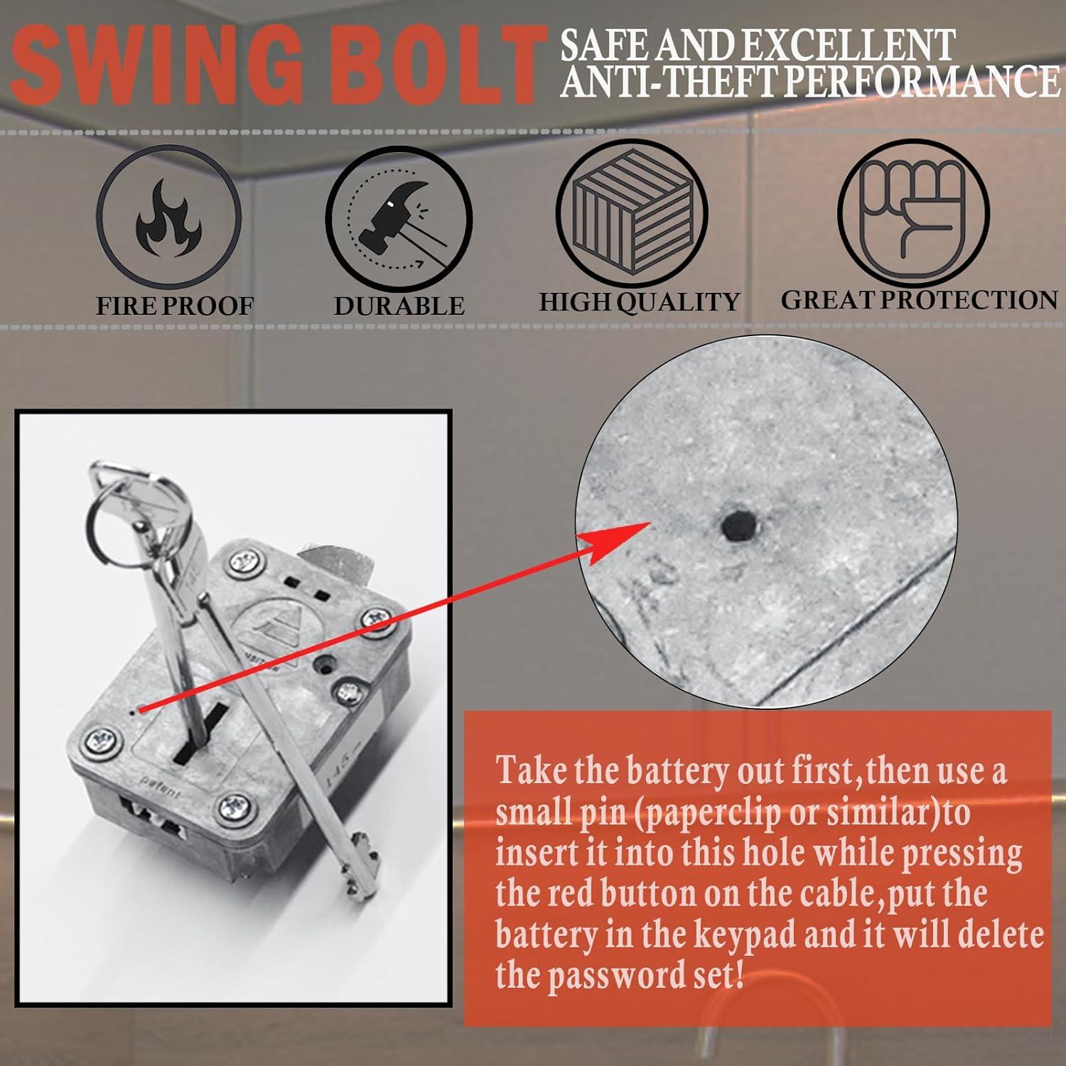 Cerradura Electrónica de Seguridad WAH LIN PARTS con Huella Dactilar