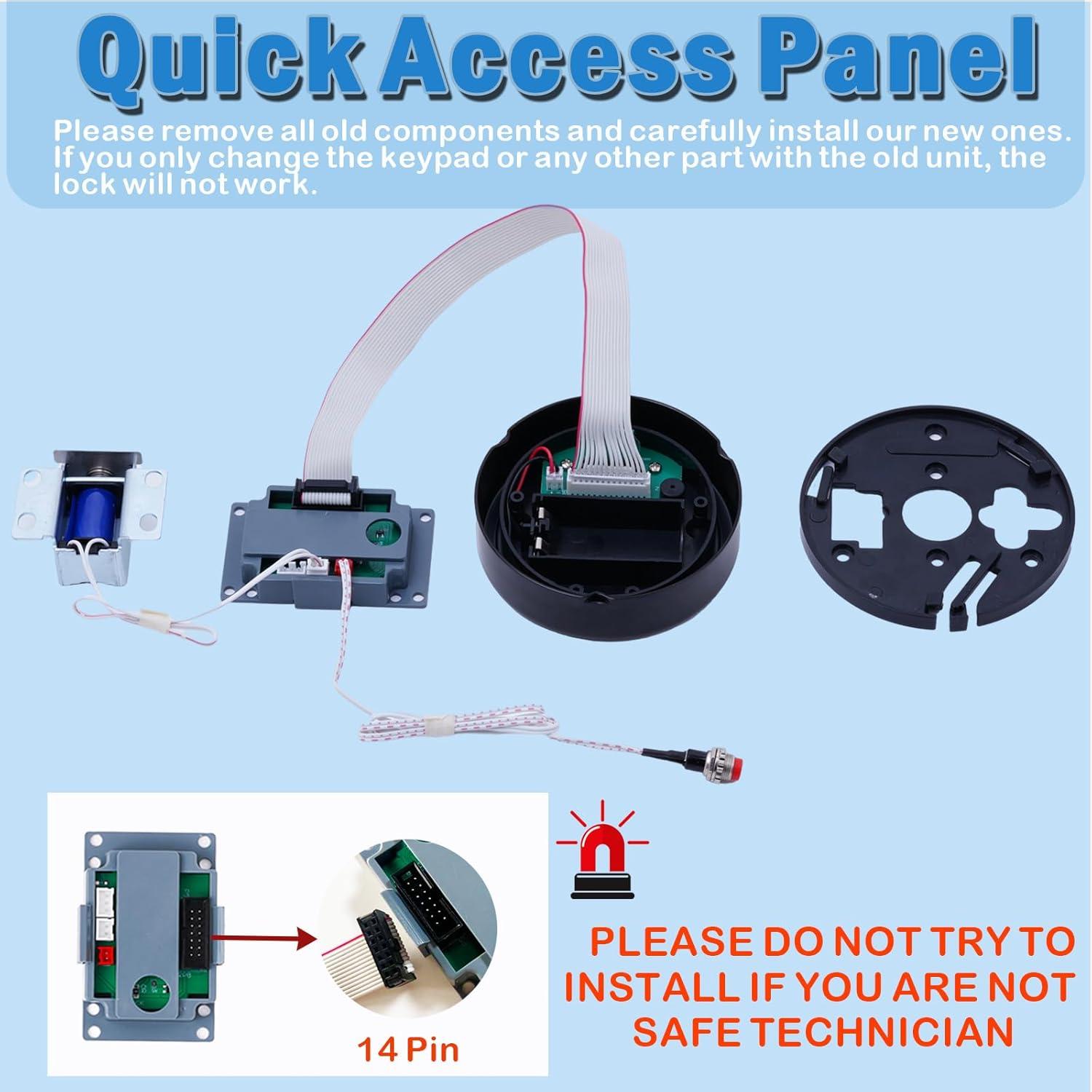 Cerradura Electrónica de Reemplazo WAH LIN PARTS para Caja Fuerte