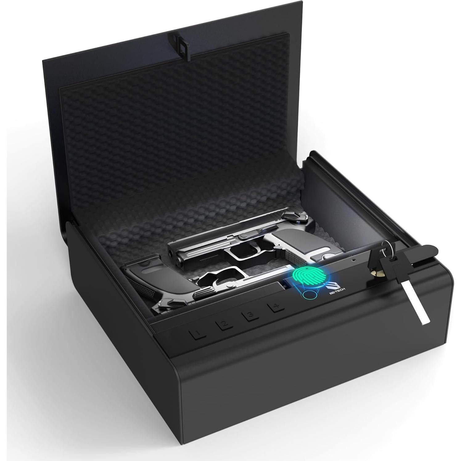 Caja Fuerte Biométrica BE-TECH con Sensor de Huellas 6.09kg