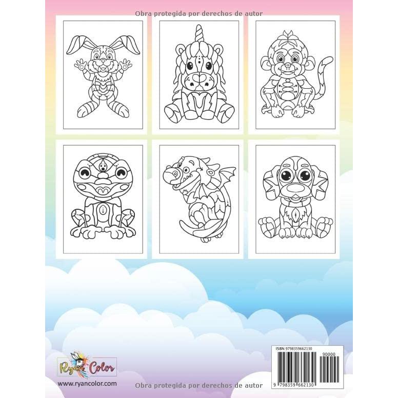 Mandalas Animales Libro de Colorear para Niños: Mandala Fácil de Animales para Niños de 4 a 8 Años, Dibujo para Colorear Simples y Creativas para Niñas y Niños (Spanish Edition)