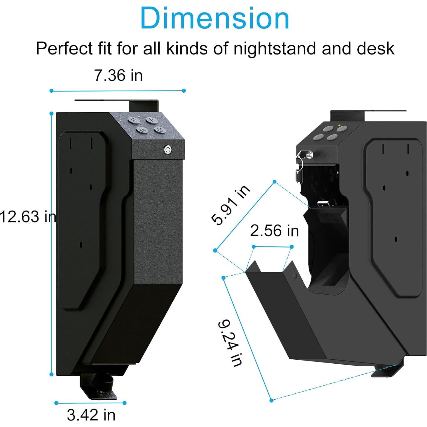 Caja Fuerte VERPROOF para Pistolas Acceso Rápido 34.2x18.9cm