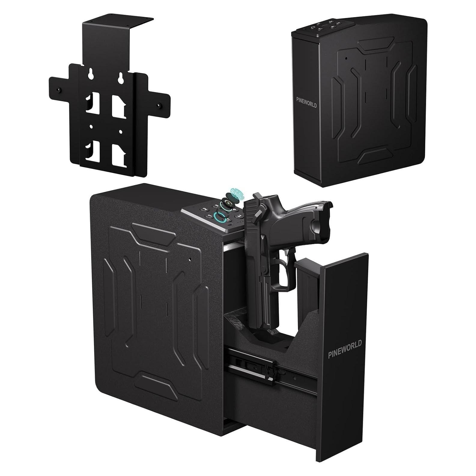 Caja Fuerte Biométrica PINEWORLD S3 para Pistola - Acceso Rápido