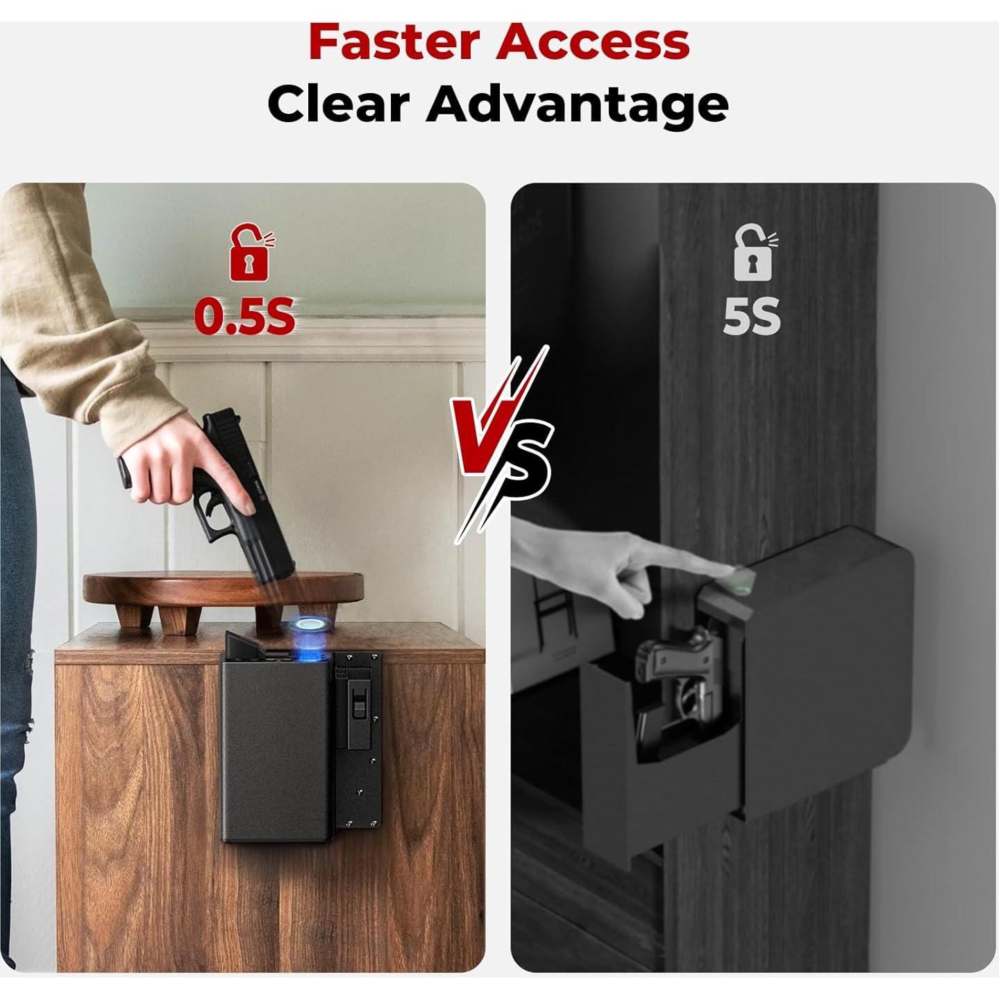 Caja Fuerte Biometrica ONNAIS para Pistolas - Acceso Rápido