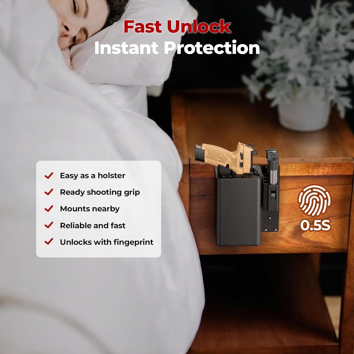 Caja Fuerte Biometrica ONNAIS para Pistolas - Acceso Rápido