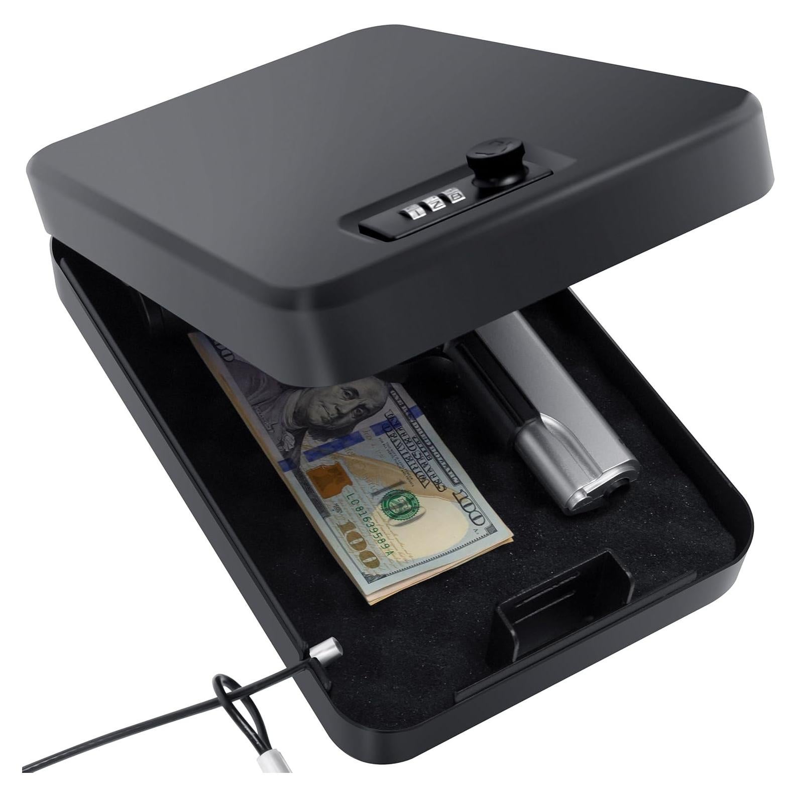 Caja Fuerte Portátil para Pistolas PACOLO Grande 29x19.6cm