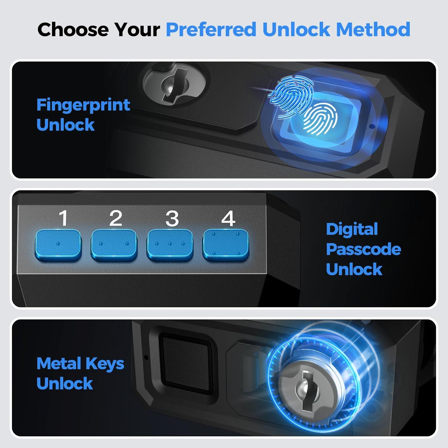 Bloqueo Biométrico de Gatillo AINIRO para Armas - 197g