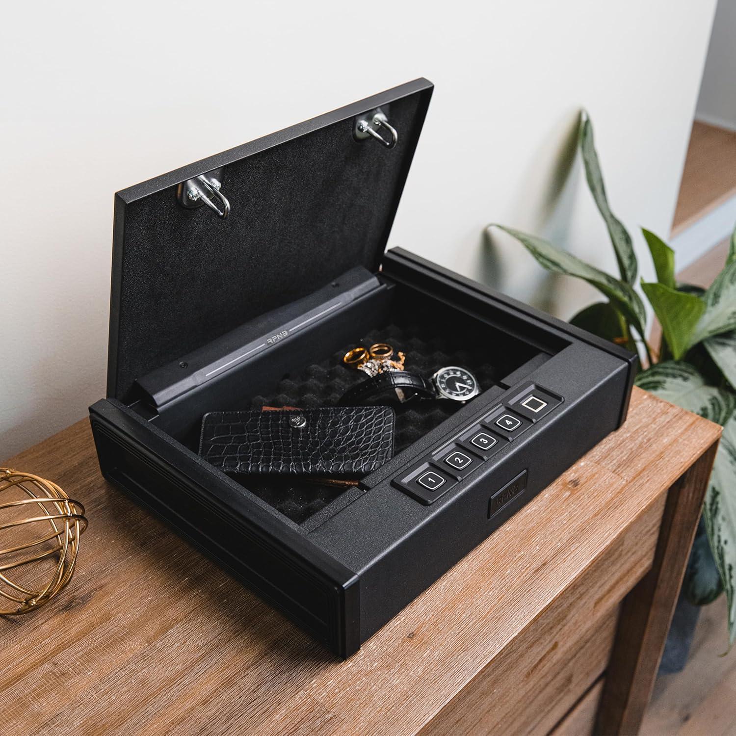 Caja Fuerte Biométrica RPNB RP2005 para 2 Pistolas con Huella Dactilar