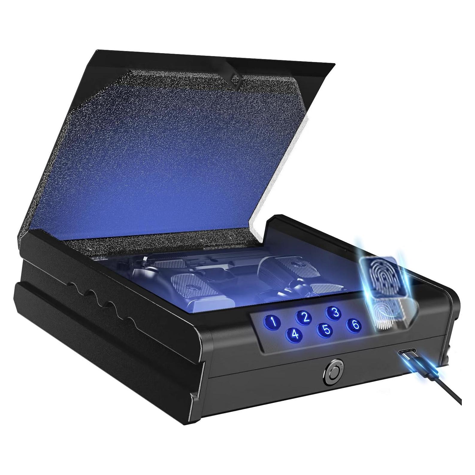 Caja Fuerte Biométrica para Armas Genérica SXZY132 - 2 Pistolas