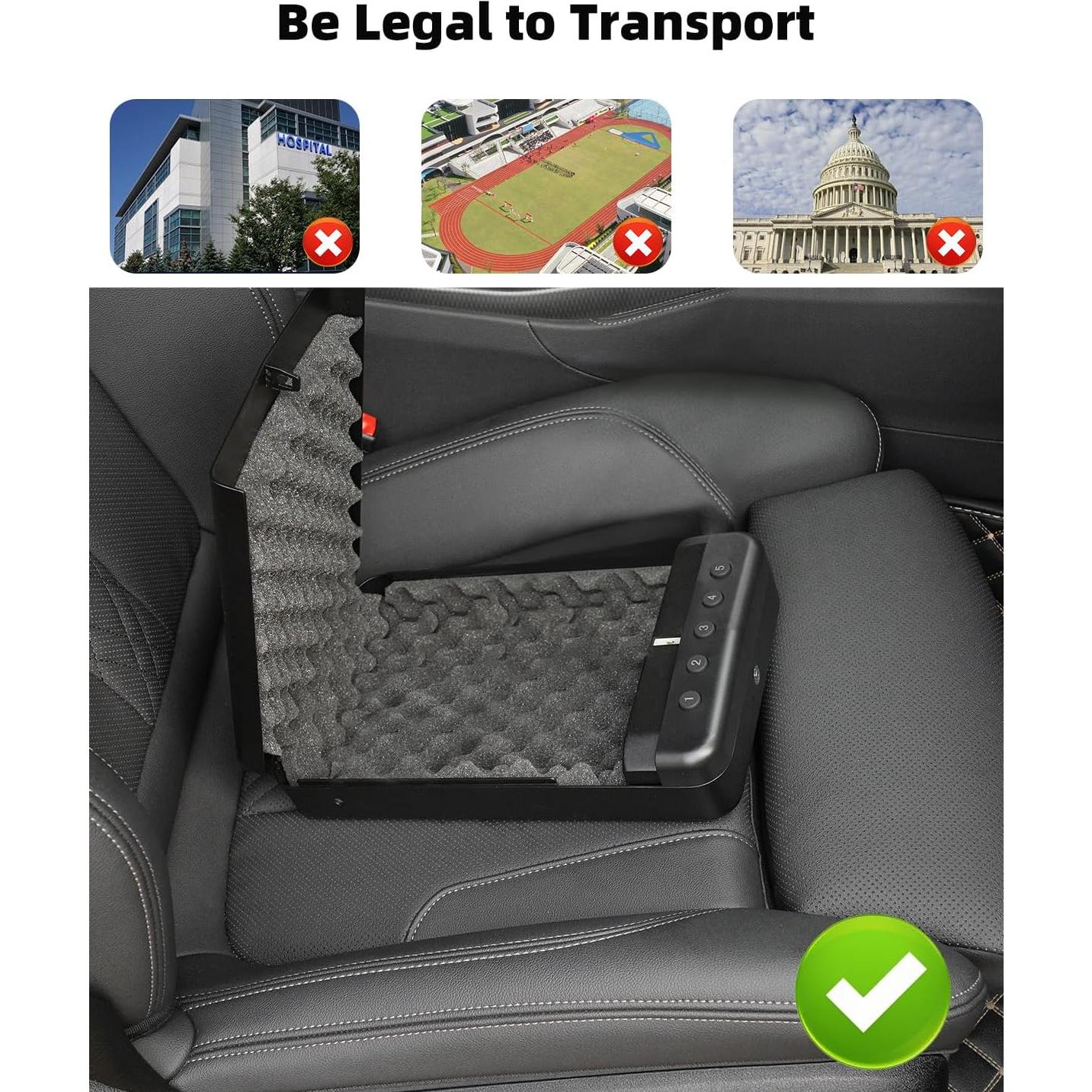 Caja Fuerte Portátil HOLEWOR para Pistolas 29x18x6.4cm