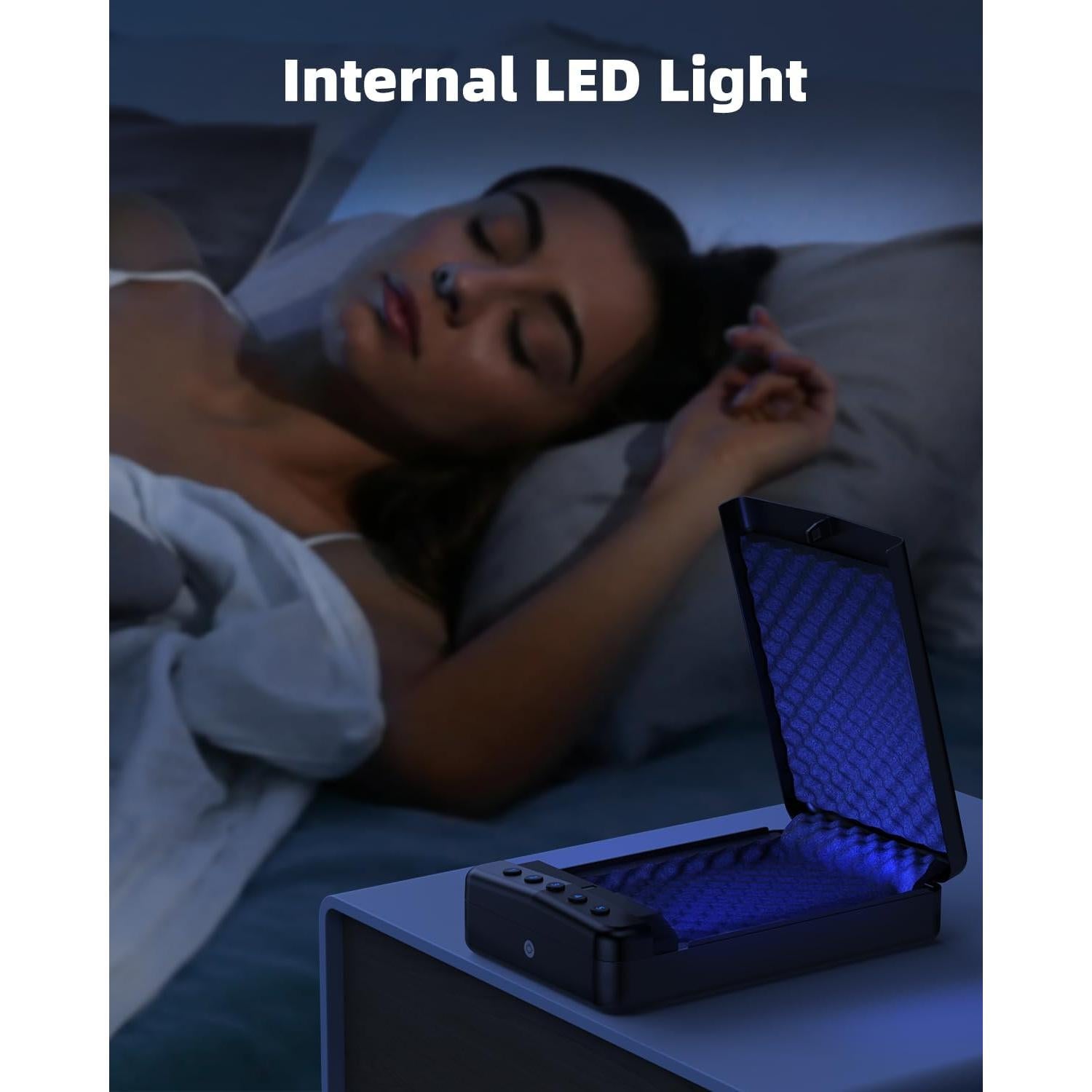 Caja Fuerte Portátil HOLEWOR para Pistolas 29x18x6.4cm