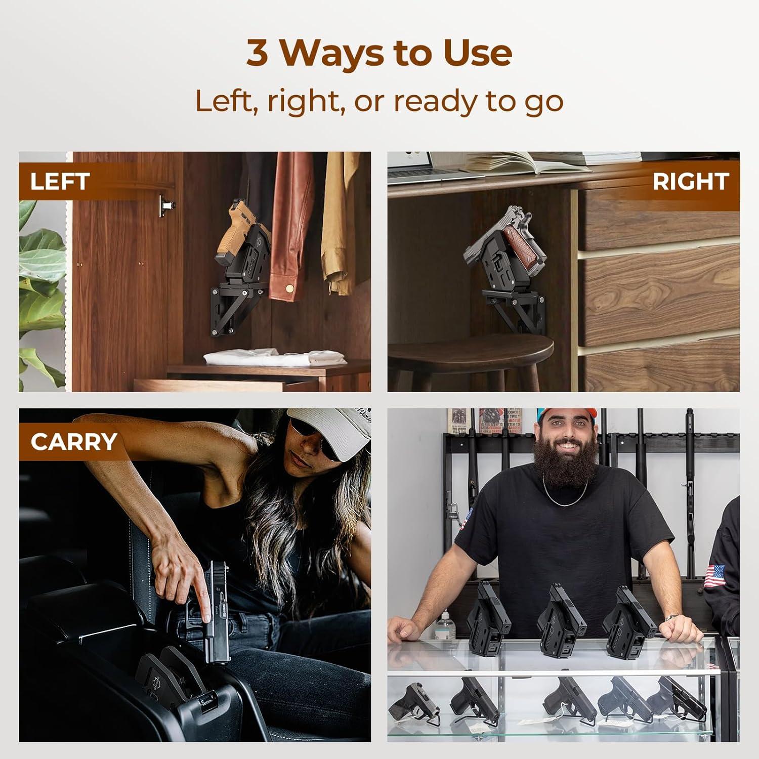 Caja Fuerte Biométrica ONNAIS para Pistolas - Montaje en Pared