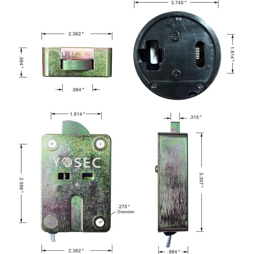 Cerradura Digital Electrónica YOSEC E-819R para Caja Fuerte