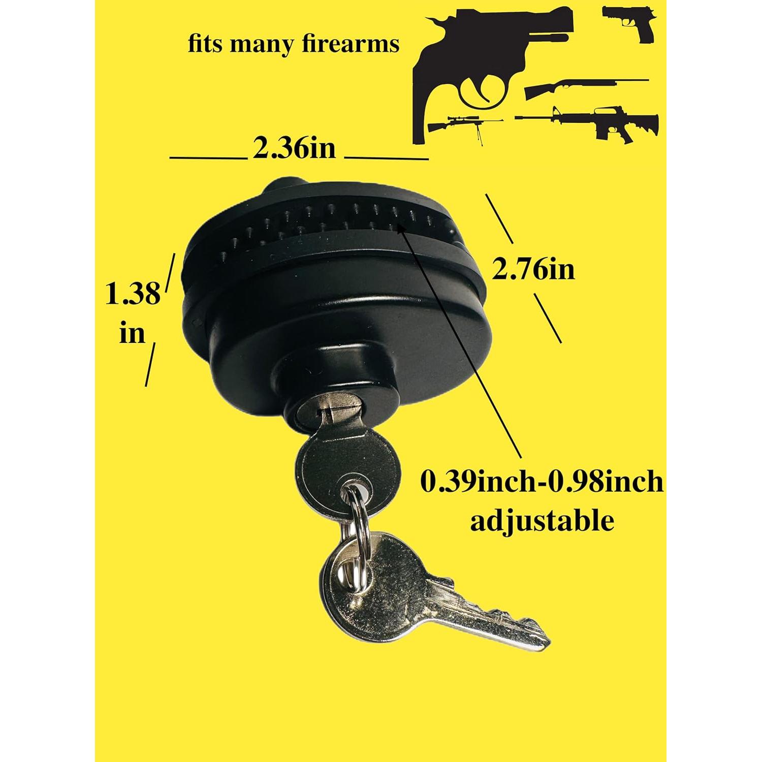 Candado de Gatillo Lockforall con Llave Universal para Armas
