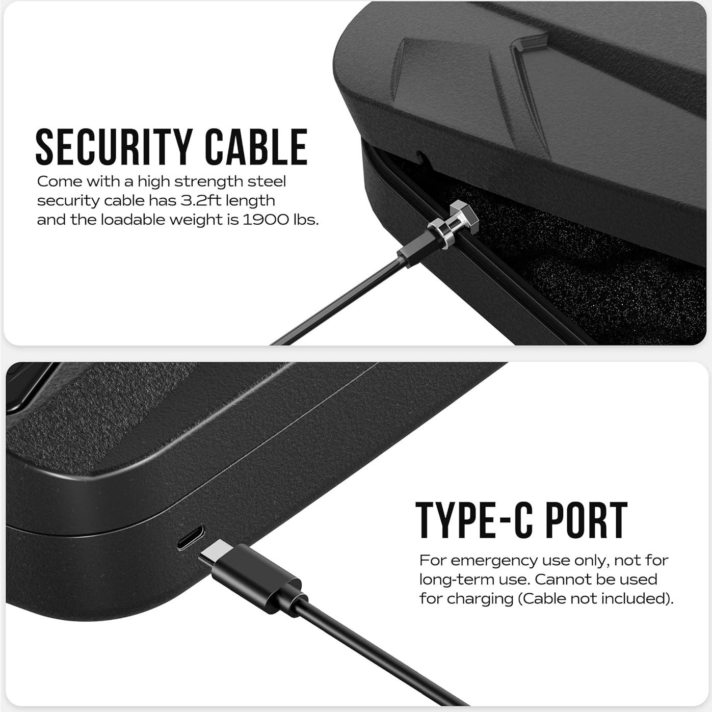 Caja Fuerte Biométrica RPNB para Pistolas con Teclado Táctil