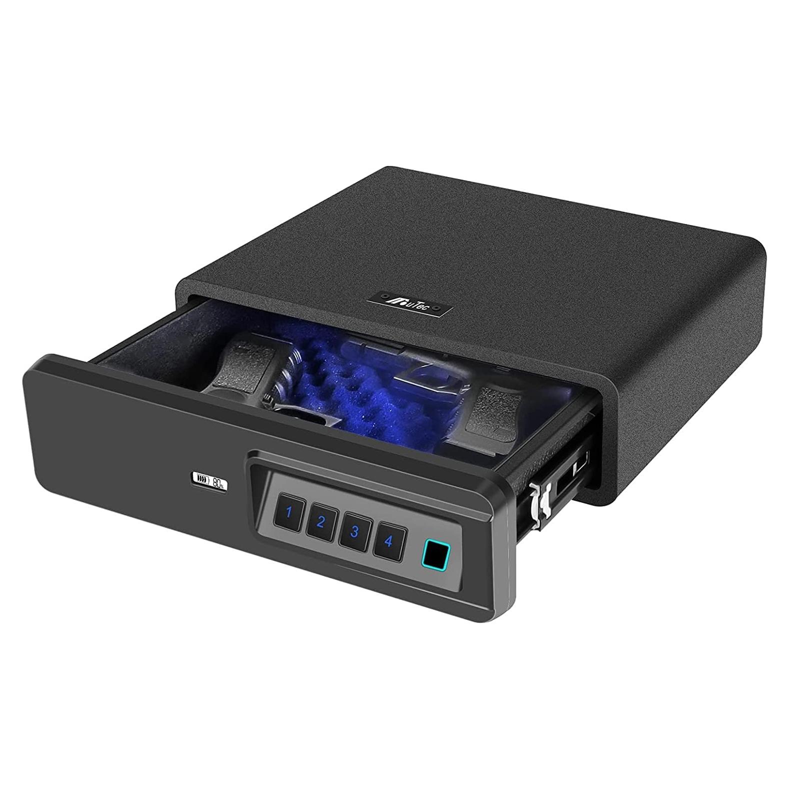 Caja Fuerte Biométrica Moutec para 2 Pistolas - Acceso Rápido