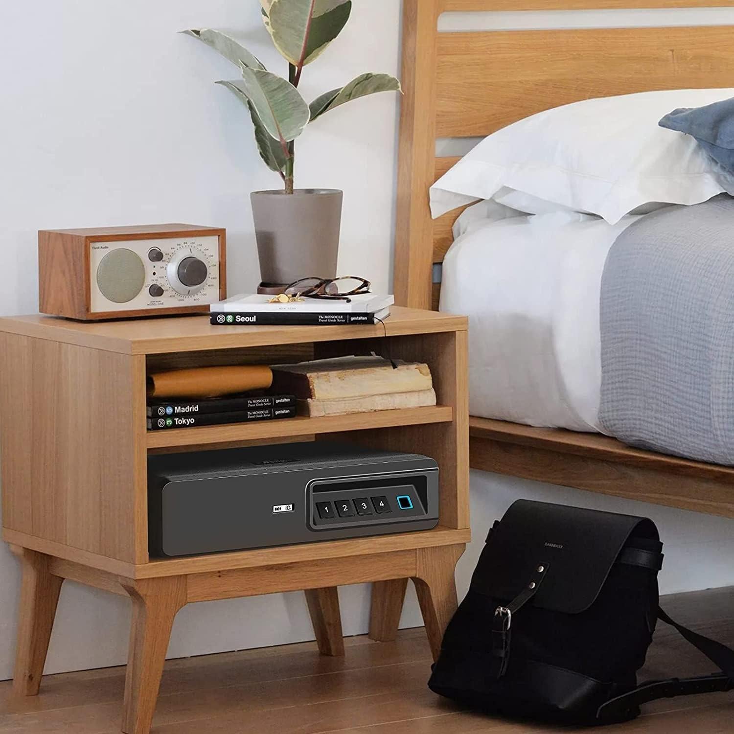 Caja Fuerte Biométrica Moutec para 2 Pistolas - Acceso Rápido