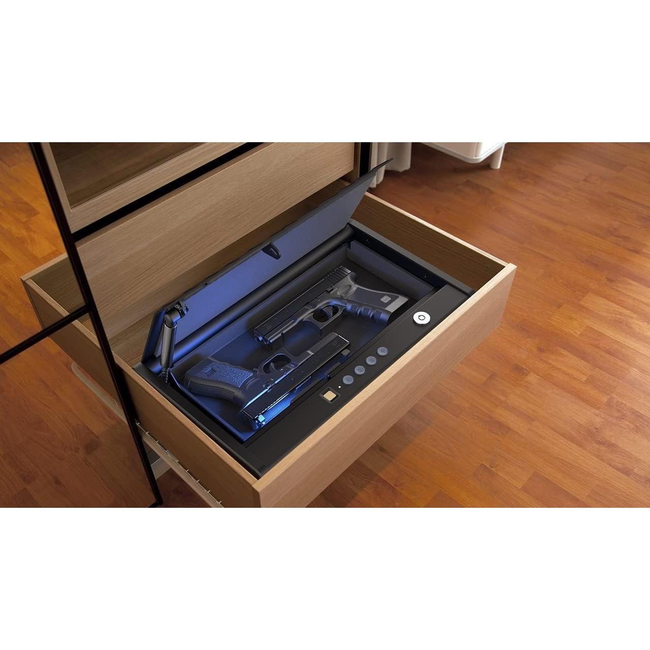 Caja Fuerte Biométrica Awesafe GF04XL para 2 Pistolas