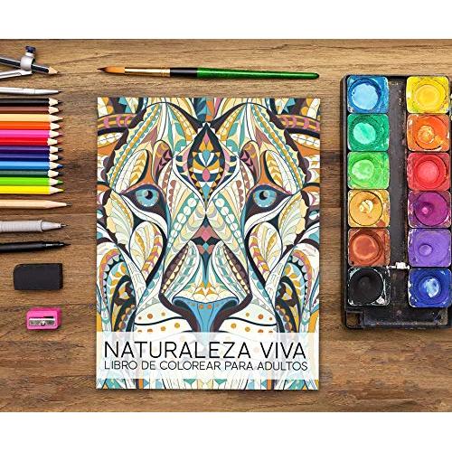 Naturaleza Viva: Libro De Colorear Para Adultos (Spanish Edition)