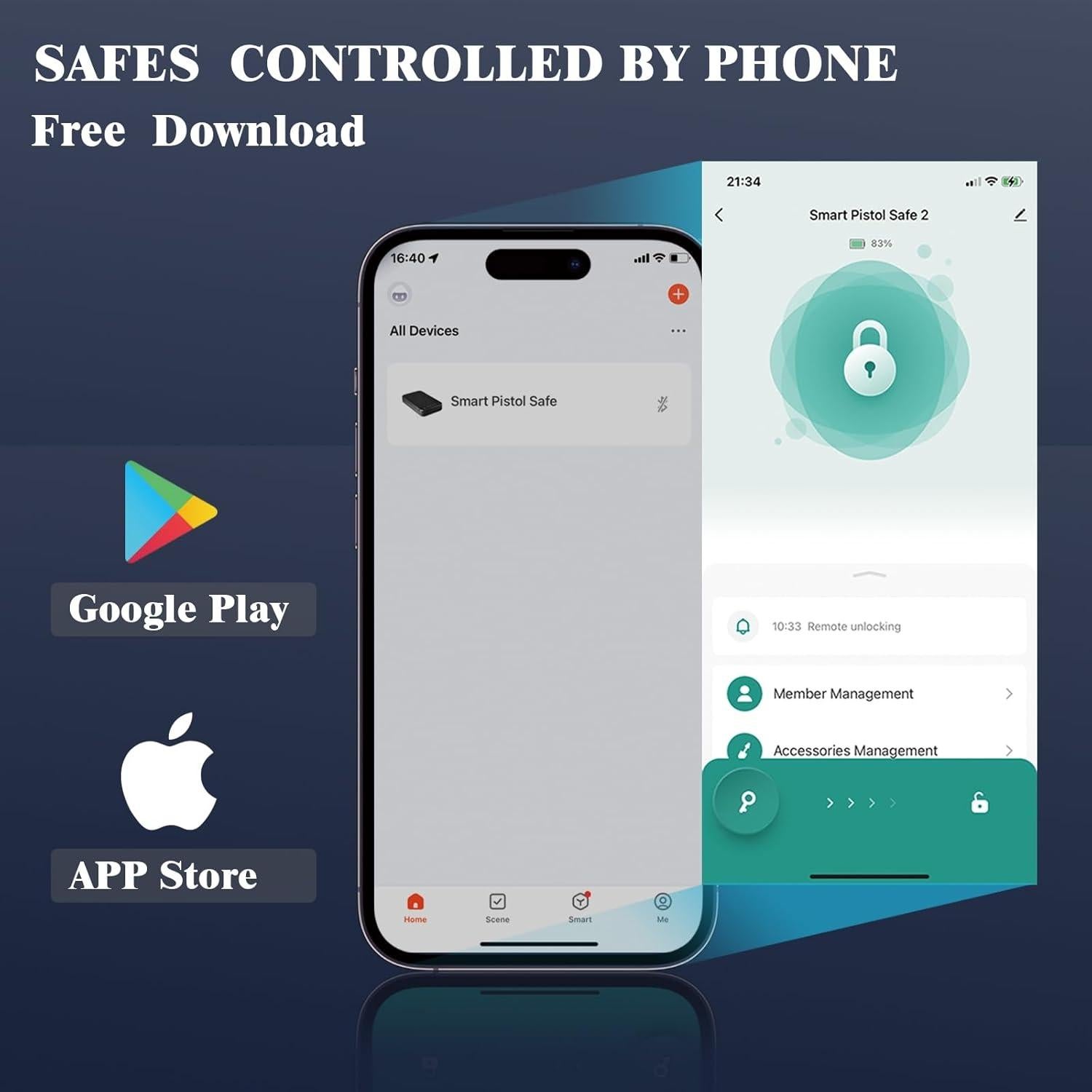 Caja de Seguridad Biométrica Fitsafe GS20 para Pistolas