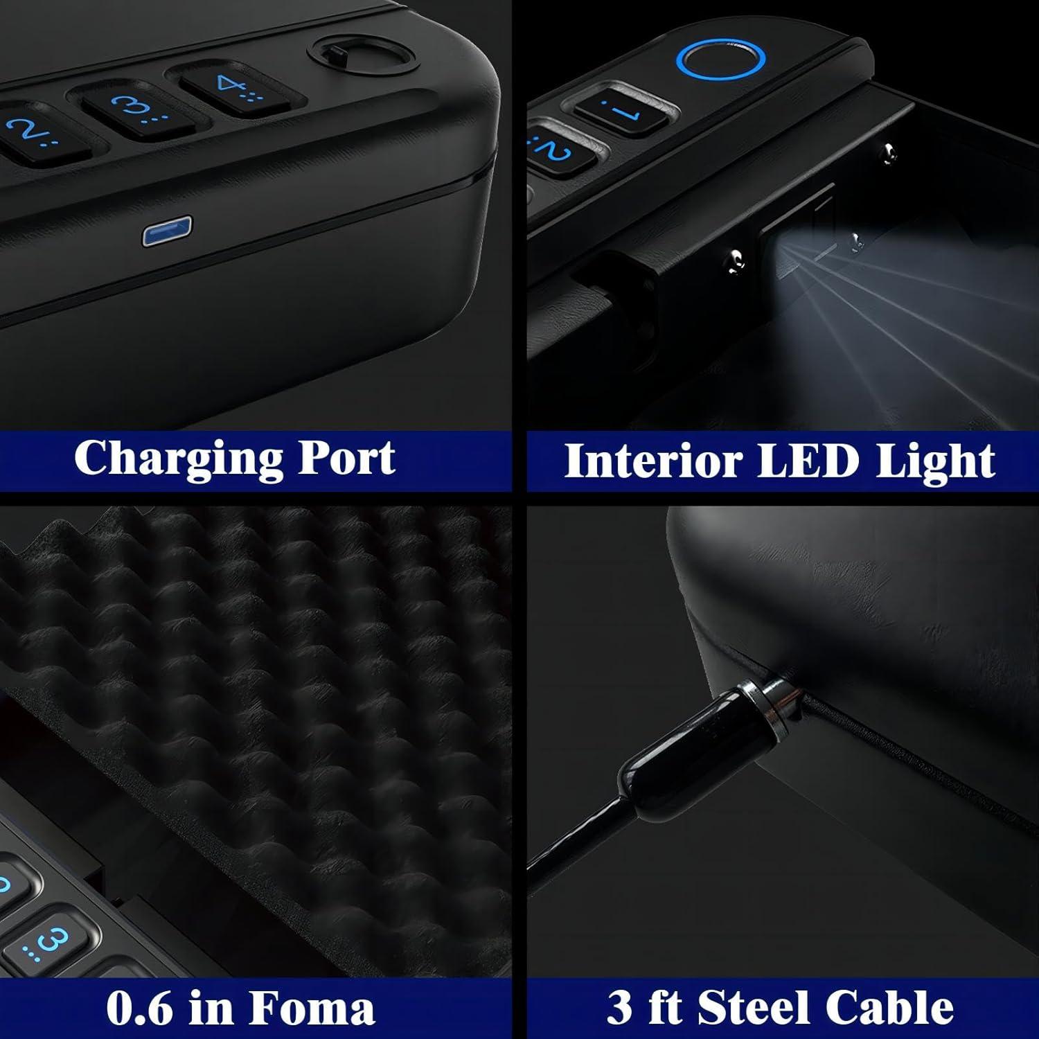 Caja de Seguridad Biométrica Fitsafe GS20 para Pistolas