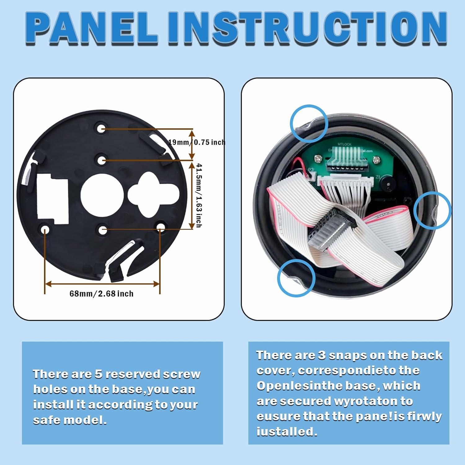 Cerradura Electrónica de Teclado WAH LIN PARTS para Caja Fuerte